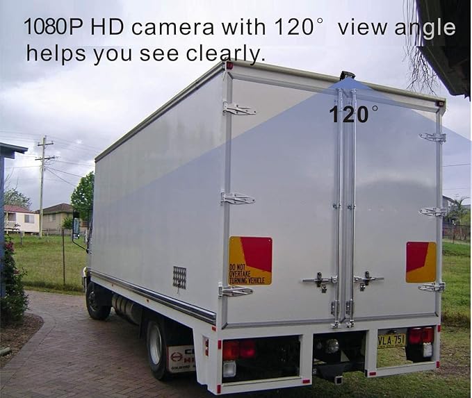 AHD 1080P 7" Reverse Rear View Backup Dual Camera System, Two Cameras with Night Vision Waterproof IP69K Vibration-Proof 10G for Truck/Trailer/RV/Bulldozer/Crop Sprayer/Agricultural Equipment-PurrikoPets