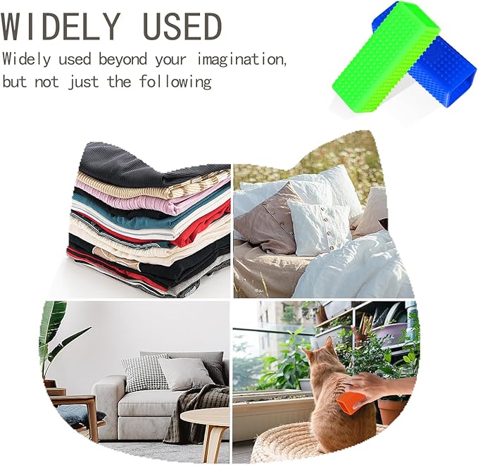 2pcs Pet Dog Cat Hair Remover, Pet Hair Removal Tool, Hollow Cleaner Brush for car，Interior, Furniture, Sofa-PurrikoPets