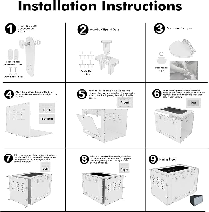 10 Gallon Reptile Tank – Reptile Enclosure for Leopard Geckos, Snakes & Bearded Dragons – Lizard Tank, Hermit Crab & Gecko Habitat-PurrikoPets
