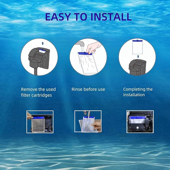 10 Pack Large Replacement Filter Cartridges for Tetra Whisper Bio-Bag Filters, Compatible with 20i,40i/IQ20,30,45,60/PF20,30,40,60 Filters and ReptoFilter Aquariums-PurrikoPets