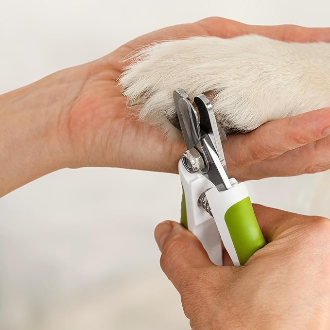 Dog Nail Clippers with Safety Guard - Pet Nail Clippers for Medium and Small Breed - Protective Nail Cutter, Safe Claw Trimmer, Ergonomic Toenail Scissors - Ebook Guide-PurrikoPets
