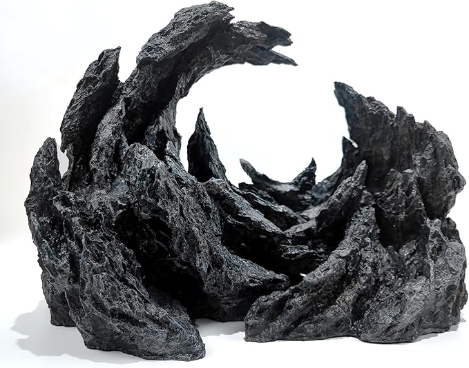 Fish Tank Decor Rocks.Aquarium Decoration Model.Easy Superior Aquascape (Perched Canyon-15inch)-PurrikoPets