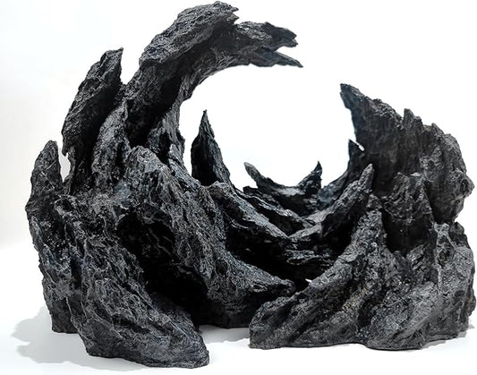 Fish Tank Decor Rocks.Aquarium Decoration Model.Easy and Quick Solution for Aquascaping.(Perched Canyon-24inch)-PurrikoPets