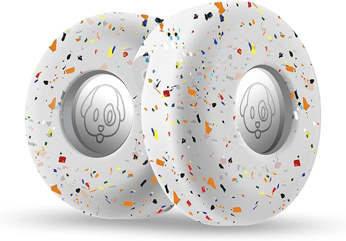 Airtag Holder for Dog Collar, Cibaabo Silicone Air Tag Case Cover Compatible with Apple Airtags for 0.8-1.2inch Cat Pet Collar Harness Loop-PurrikoPets