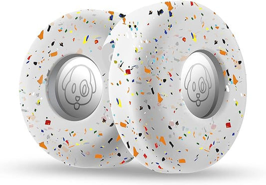 Airtag Holder for Dog Collar, Cibaabo Silicone Air Tag Case Cover Compatible with Apple Airtags for 0.8-1.2inch Cat Pet Collar Harness Loop-PurrikoPets