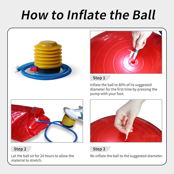 17 Inch Horse Play Balls Anti-Burst Herding Ball for Horse Mega Equine Ball for Play Training Horses Soccer Balls-PurrikoPets