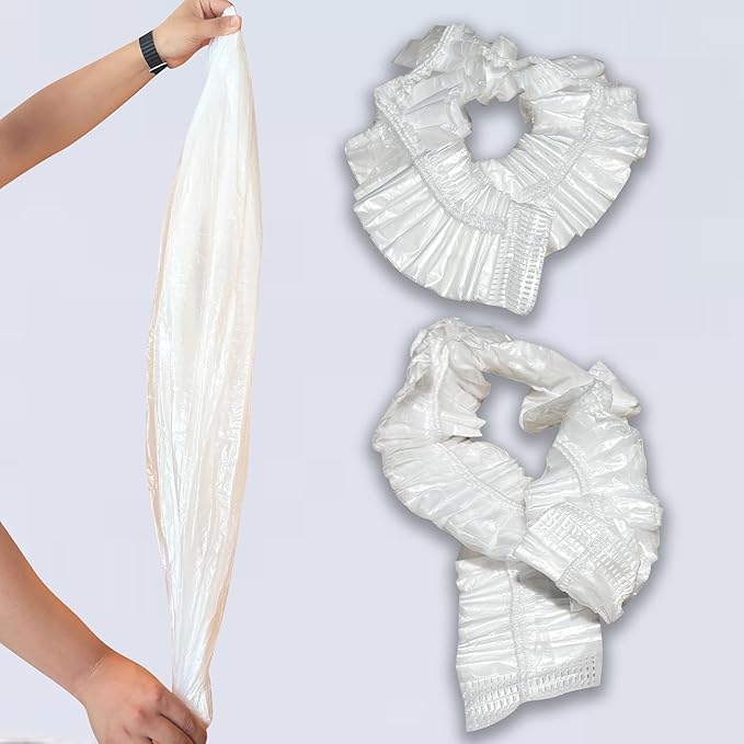 50 Pack Litter Box Liners Compatible with Lifewit Litter Box Cat, Elastic Band Trash Bags for Disposal of Cat Waste, Waterproof and Leak Proof (Clear)-PurrikoPets