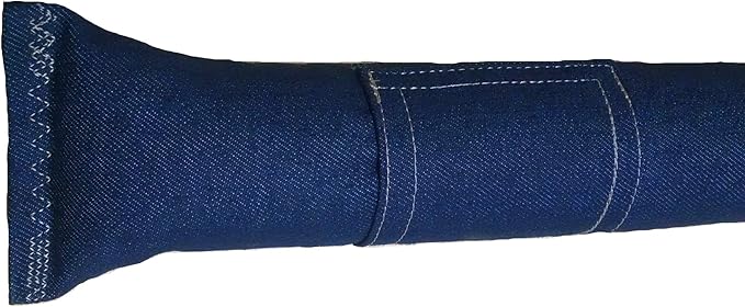15" Cat Kicker Toy with Refillable Catnip Pocket (Denim) - Filled with Premium Canadian Catnip-PurrikoPets