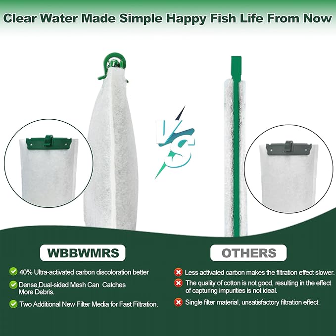 16-Count Medium Filter Cartridges Compatible with Tetra Whisper Bio-Bag Filters Medium Replacement Filter Cartridges for Whisper ReptoFilter and 10i IQ10 PF10 Power Filters -Ready to Use-PurrikoPets