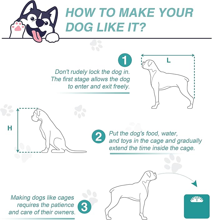 EDYO LIVING 72.5" Large Dog Crate Furniture for 2 Dogs, Wooden Dog Kennel with Drawers, Divider, Sliding Barn Door, Water Resistant Indoor Furniture Style Double Dog Crates, White-PurrikoPets