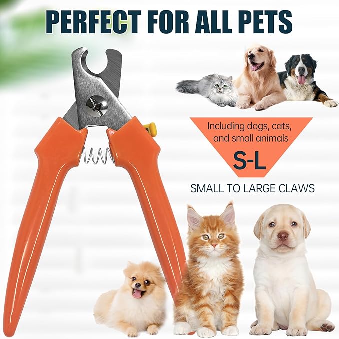 Dog Nail Clippers 767C – Heavy Duty Nail Trimmers for Large & Small Breeds, Easy-to-Use Pet Clippers for Thick Nails, Dog Toenail Clippers for Large Dogs-PurrikoPets