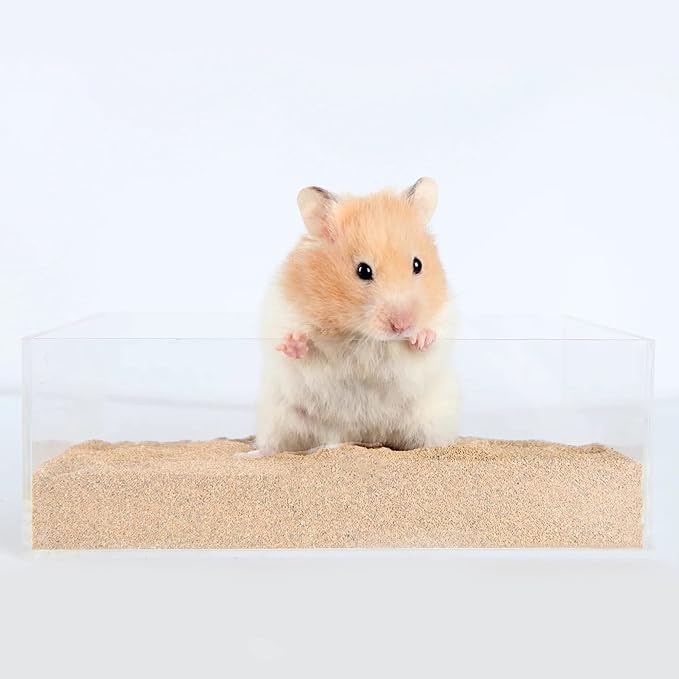 DR.DUDU Hamster Bath Sand, 6.6lb Dust Free Desert Sand or Potty Litter Sand for Hamster Chinchillas Gerbil Syrian Mice Small Animals (Beige)-PurrikoPets