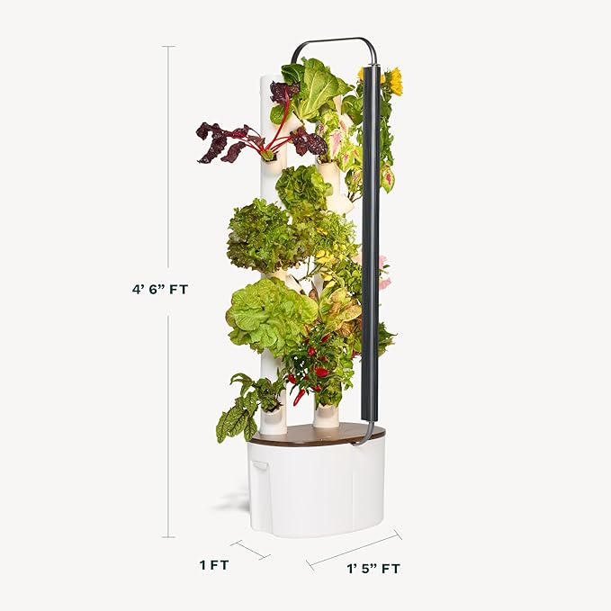 Gardyn Studio Hydroponics Growing System Kit & Vertical Indoor Garden Planter | Smart Herb Garden | Includes 16 Non-GMO Indoor Plants, Herbs, Vegetables & LED Grow Light for Your Home Gardening System-PurrikoPets