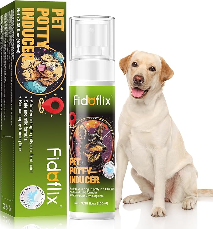 Dog Potty Training Spray for Dogs and Puppies - Go Here Attractant Spray to Pee and Poop in One Spot,Safe & Effective Puppy Pee Spray Indoor & Outdoor-Dog Training & Housebreaking Aid -100ml-PurrikoPets