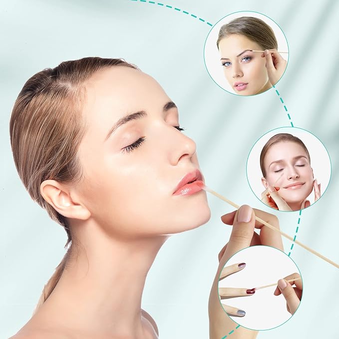 Extra Long Cotton Swabs, 400 Counts, 6-Inch | Lint-Free Tips for Gentle Cleaning of Small Dogs, Guns, Electronics, Makeup, and Crafts | Durable Wooden Sticks with Convenient Storage Box-PurrikoPets