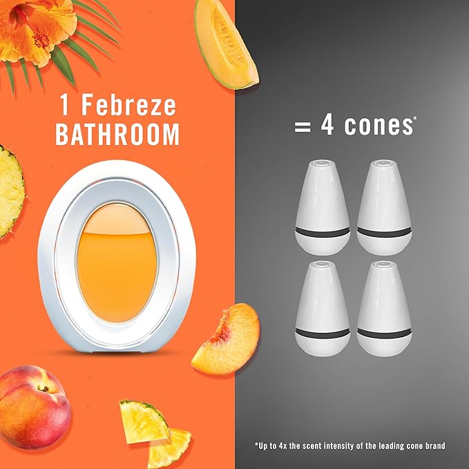Febreze Small Spaces Air Freshener, Odor-Fighting, Plug In Alternative, Air Fresheners for Home and Bathroom and Kitchen, Closet Air Fresheners, Hawaiian Aloha Scent, 2 Count-PurrikoPets
