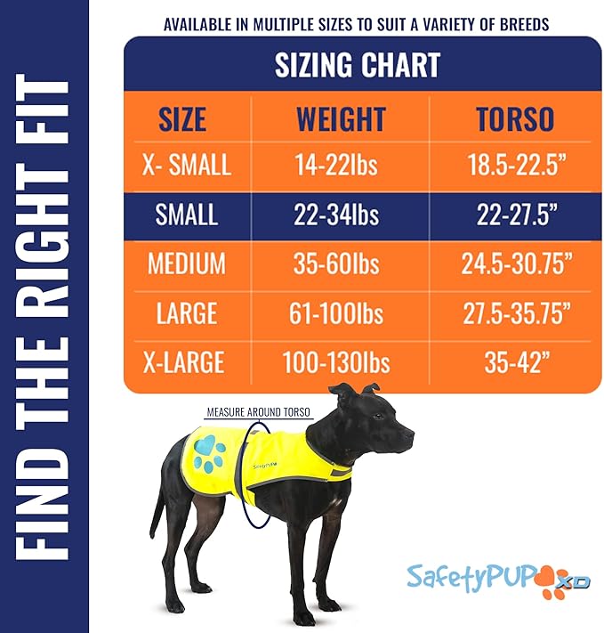 Dog Reflective Vest – Hi-Vis Fluorescent Visibility That Helps to Safeguard Your Pet On/Off Leash in Urban & Rural Areas (Yellow, Small)-PurrikoPets