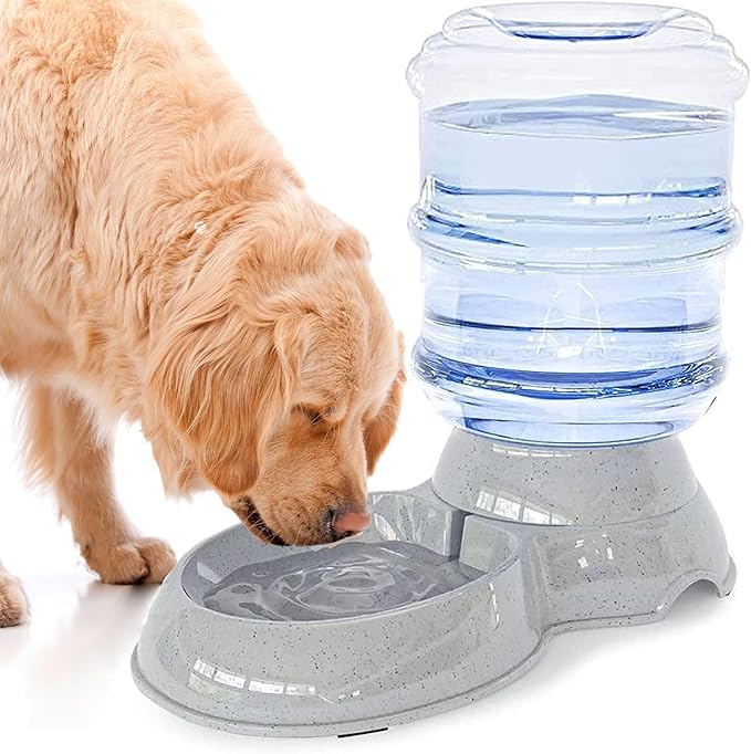 Dog Water Bowl Dispenser,3 Gallon/ 11L Pet Water Dispenser Station for Large Dogs and Cats,Gravity Automatic Feeder,Large Size Dog Drinking Fountain-PurrikoPets