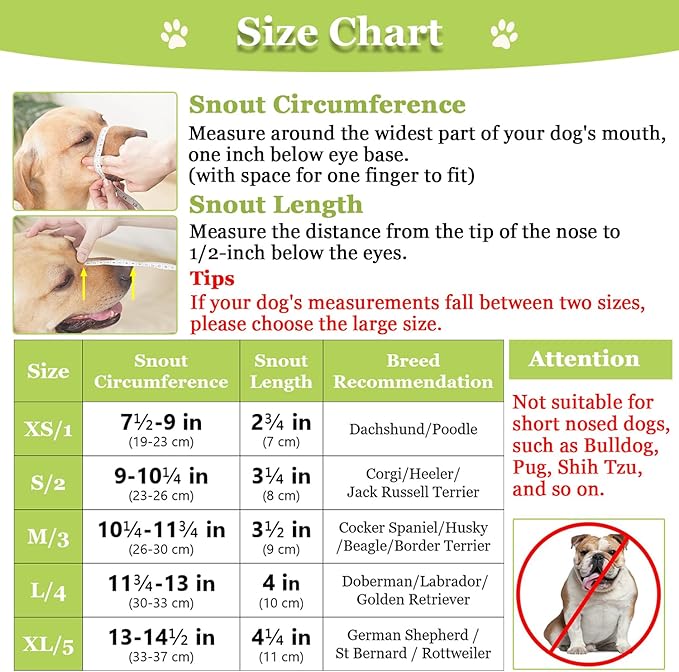 Dog Muzzle, Printed Basket Muzzle for Small Medium Large Dogs Dachshund, Beagle, German Shepherd, Breathable Pet Muzzles to Prevent Biting Chewing Scavenging, Allows Panting and Drinking-PurrikoPets