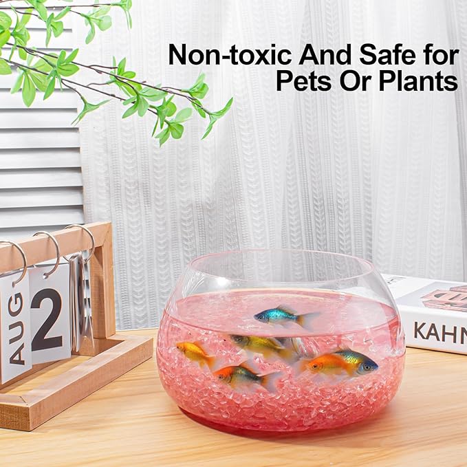 3 Lb Watermelon Tourmaline Quartz Crystal Chips Bulk, 5-7mm Natural Tumbled Crushed Stones Red Healing Crystal Chips Bulk Gemstones for Vase Fillers, Aquarium and Home Decoration-PurrikoPets