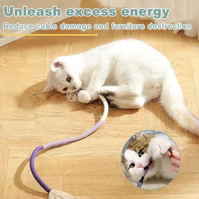 7-in-1 Interactive Cat Toys for Indoor Cats with Washable Adhesive Suction Cup, Hanging Cat Toys, Silvervine Stick and Sisal Chew Rope Catnip Teething Toy for Bored Kitten-PurrikoPets