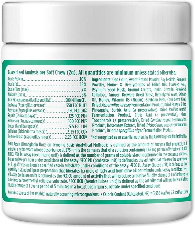 Doggie Dailies Puppy Probiotic, Probiotics for Puppies with Digestive Enzymes, Promotes Digestive Health, Supports Immune System & Overall Development (Pumpkin) 120 Soft Chews-PurrikoPets