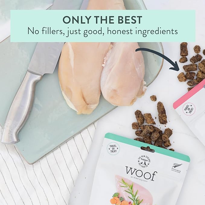 Air Dried Dog Food, Toppers for Dry Food, High Protein, Natural Dog Food, Limited Ingredient Recipe Chicken, 3.5 oz-PurrikoPets