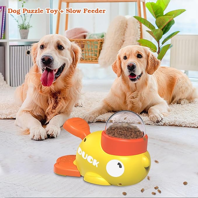 Dog Interactive Treat Dispenser Toy, Food Puzzle Slow Feeder-PurrikoPets