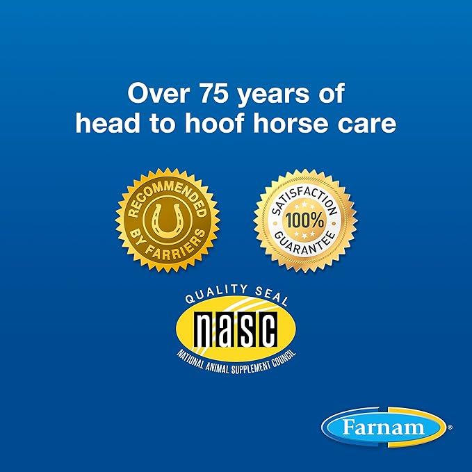 Farnam Horseshoer's Secret Pelleted Hoof Supplements, Promotes healthy hoof growth, maintains hoof walls & supports cracked hooves, 38 lbs., 100 day supply-PurrikoPets