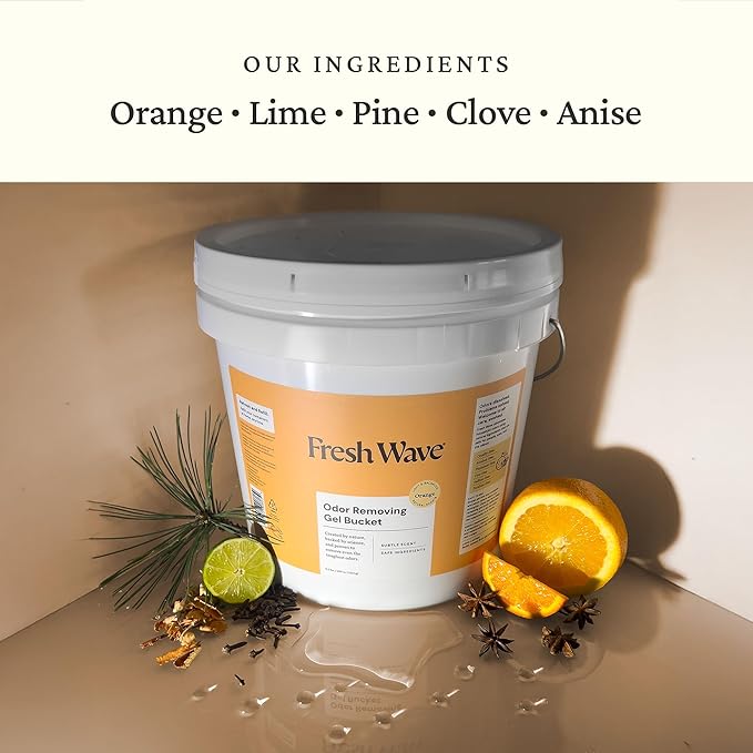 Fresh Wave Odor Removing Gel Bucket, 15.5 lb. (248 oz.) | Orange Scent Refill-PurrikoPets