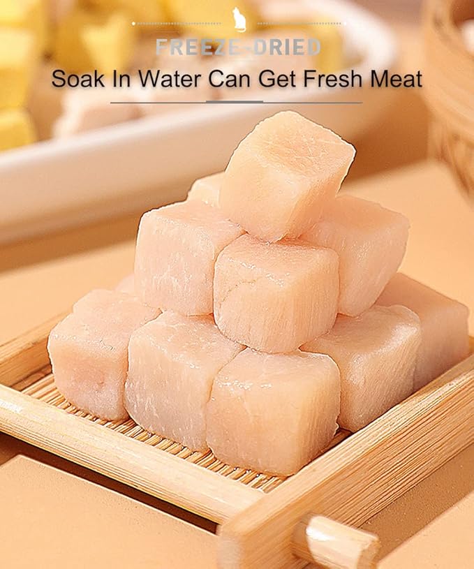 Freeze Dried Chicken Cat & Dog Treats –8OZ Chicken Meat - High Protein, Bite-Sized, Training Treats Snacks (Chicken)-PurrikoPets