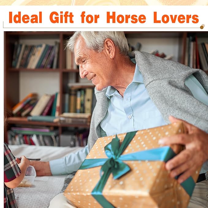 Abbylike 12 Pieces Horse Grooming Kit Racing Festival Tack Room Supplies Horse Brush Sets Equine Care Cleaning Kit Shedding Grooming Massaging Tools(Orange)-PurrikoPets