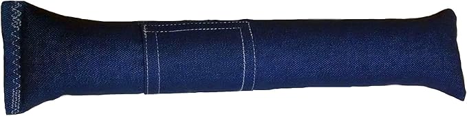 15" Cat Kicker Toy with Refillable Catnip Pocket (Denim) - Filled with Premium Canadian Catnip-PurrikoPets