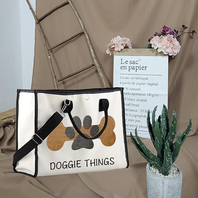 FOTAP Dog Owner Shopping Tote - Dog Park Bag and Doggie Gift-PurrikoPets