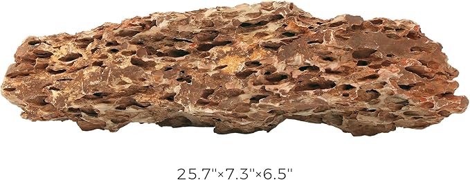 22-24 Inches Natural Dragon Stone 1 PCS Ultra Large Aquarium Rocks for Aquascaping, Aquarium Landscaping, Terrariums, Fish Tank Decoration, Vivariums, Paludarium, Amphibian Enclosures-PurrikoPets