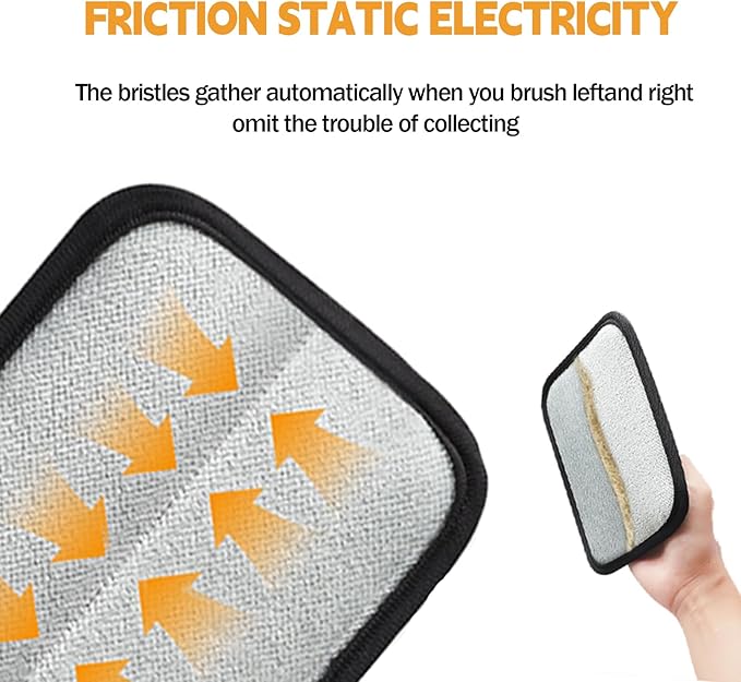 2 pcs Electrostatic Gloves Pet Hair Removal, 2025 Pet Hair Remover Glove,Cat Grooming Gloves,Reusable Pet Hair Remover Tool for Clothing, Couch, Carpet, Car Seat (2 pcs)-PurrikoPets