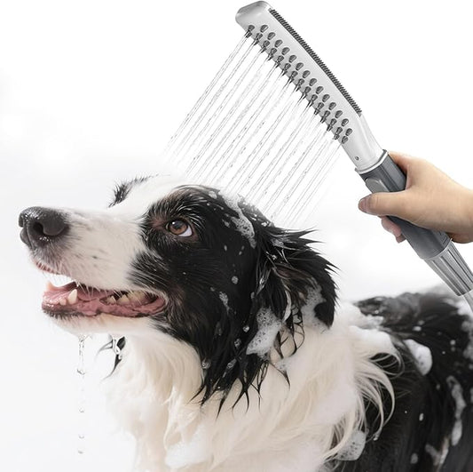 Dog Shower Attachment, Dog Shower Wand for Fast and Easy Washing Dog, Pet Shower Head with 3 Spray Modes, 8-Foot Hose, Indoor Outdoor Bath Your Dog-PurrikoPets