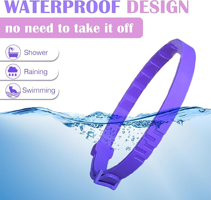 4 Pack Calming Collar for Cats - Long-Lasting Anxiety and Stress Relief, Relaxing Cat Collar,Adjustable Pheromones Collar for Cats，Natural Soothing 60 Days of Continuous Calming Move-PurrikoPets