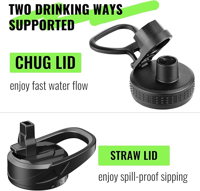 32 oz Glass Water Bottle with Straw and Handle, Sports Motivational Water Flask with Silicone Sleeve, Large Leakproof Water Flask Cup with Time Marker for Travel, Gym, Navy-PurrikoPets