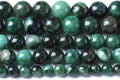 10mm 36pcs Natural Green Emerald Mica Crystal Gemstone Beads for Jewelry Making DIY Bracelet