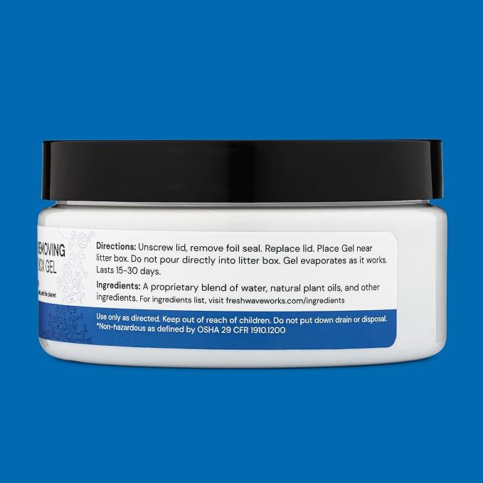 Fresh Wave Odor Removing Litter Box Gel, 7 oz. | Safer Pet Odor Eliminator for Home and Litter Box Area-PurrikoPets