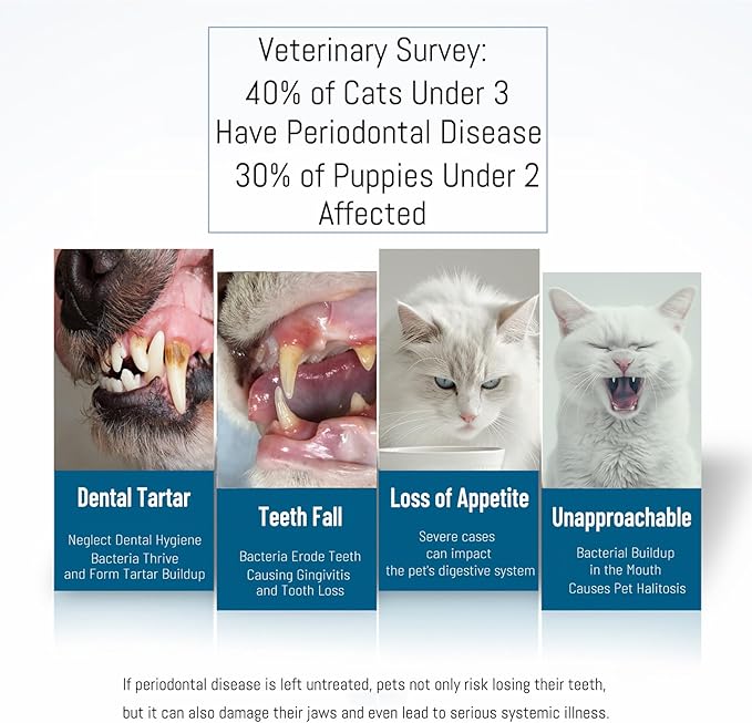 E.M&S.T by Emmeliestella Small Dog & Cat Toothbrush 360 Degree Soft Silicone, Cat Dental Care, Toothbrush Holder, Easy to Handle, Independent Packaging, Extra Suction Cup, Light Blue&Light Pink 3PCS-PurrikoPets