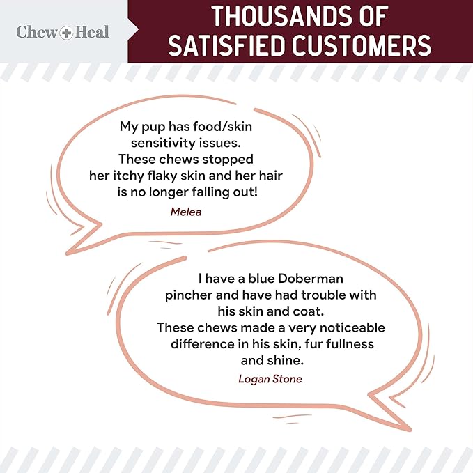 Dog Skin and Coat Supplement -360 Soft Chew Omega Treats for Skin Allergies -Salmon Oil Blend of Essential Fatty Acids, Omega 3, 6, Vitamins, Minerals -Made in USA (2 Packs of 180, Lamb Flavor)-PurrikoPets