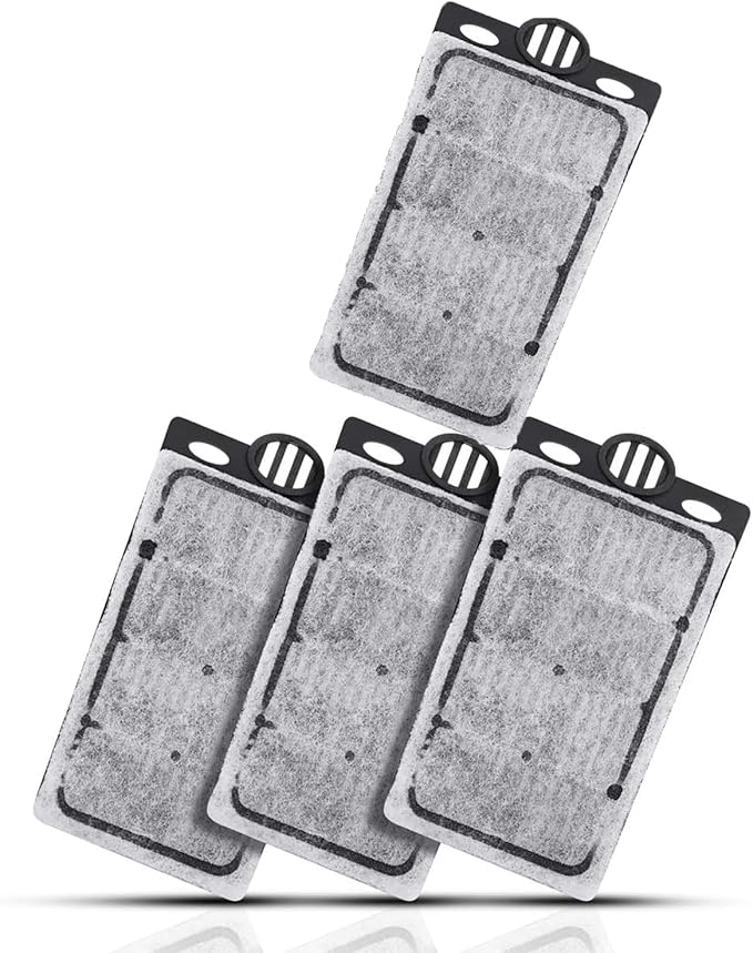 4pcs Aquarium Waterfall Reptiles Turtle Filter Cartridges Replacement Waterfall Filter only Ultra-Activated Carbon with Whisper Technology (4pcs Filter Cartridges)-PurrikoPets