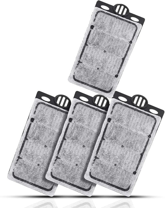 4pcs Aquarium Waterfall Reptiles Turtle Filter Cartridges Replacement Waterfall Filter only Ultra-Activated Carbon with Whisper Technology (4pcs Filter Cartridges)-PurrikoPets