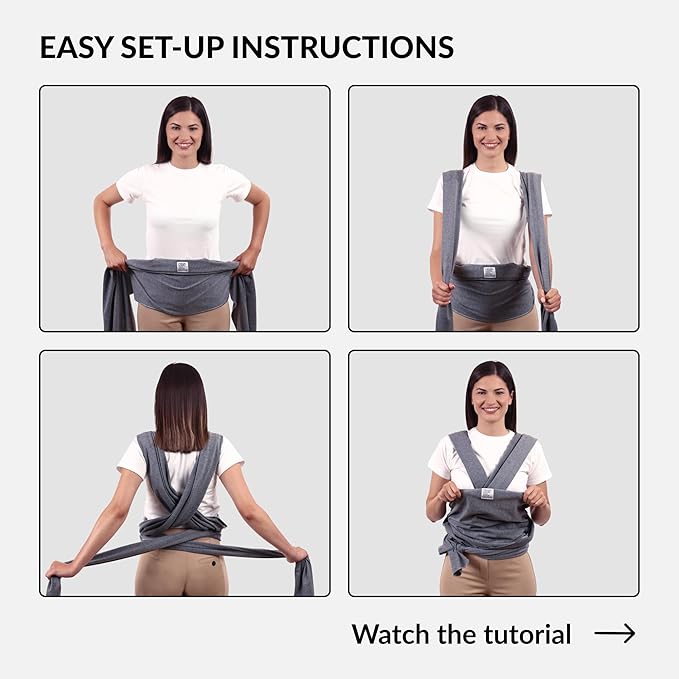 Dog Sling Carrier for Small Dogs - Anti-Anxiety Cat Sling, Puppy Pouch - Pet Sling in Gray Black Blue Green Pink Yellow (Gray, Large)-PurrikoPets