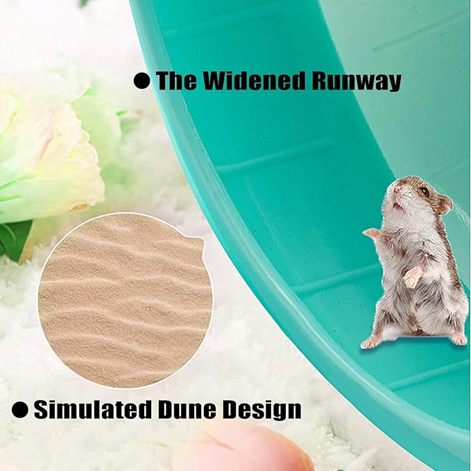 GKYZBB Hamster Wheel, 7 inch Silent Hamster Exercise Running Wheel with Stand,Pet Small Animals Exercise Running Toys,Adjustable Quiet Spinner for Guinea Pigs, Sugar Gliders, Gerbils-PurrikoPets