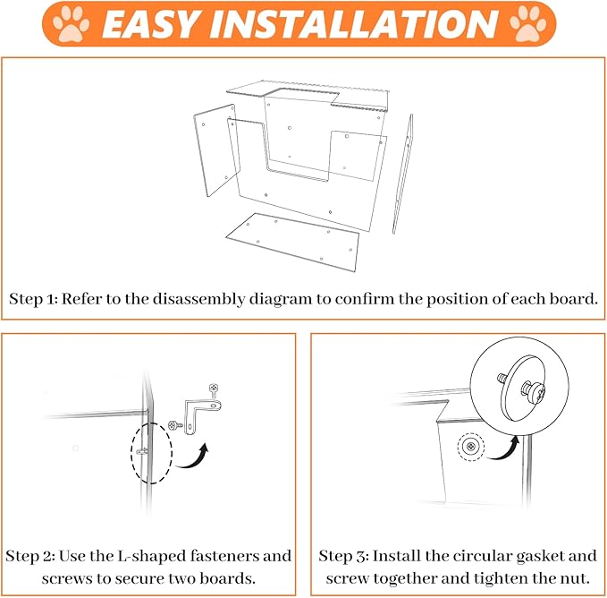 Acrylic Rabbit Hay Feeder with Lid, Transparent Hanging Food Dispenser Hay Feeder for Bunny Rabbits Guinea Pig Cage Chinchillas Hamsters Small Pets and Animals（Small-PurrikoPets