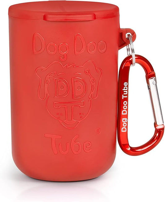 Dog Doo Tube Filled Dog Waste Bag Holders - Reusable Dog Poop Bag Tubes Designed to Keep in Odors and Germs-PurrikoPets