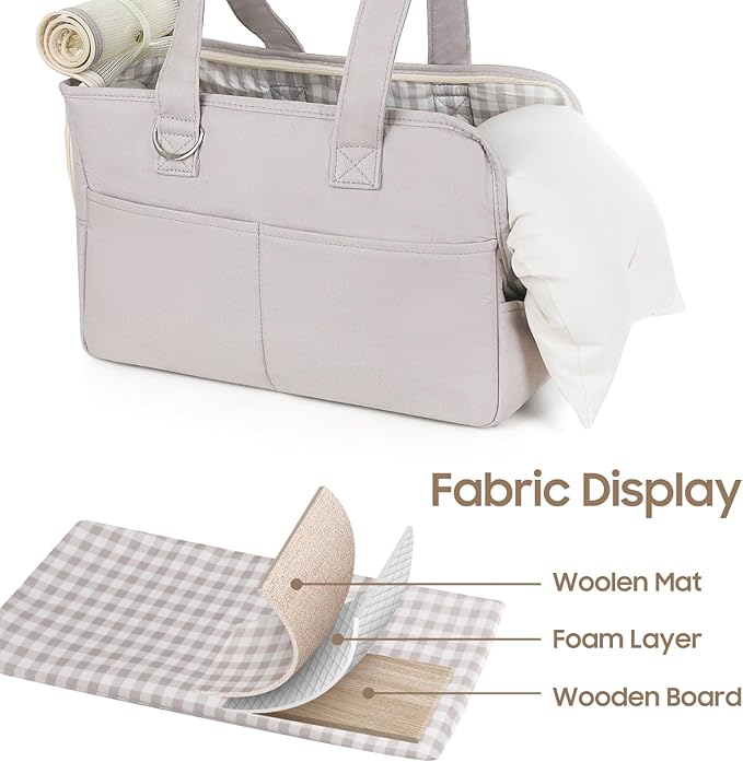 Dog Purse Carrier for Small Dogs, Soft Soft Sided Folding Dog Carriers for Small Dogs Medium Cats Puppies up to 15 Lbs, Washable Breathable Puppy Carrier for Outdoor Travel (Large Gray)-PurrikoPets